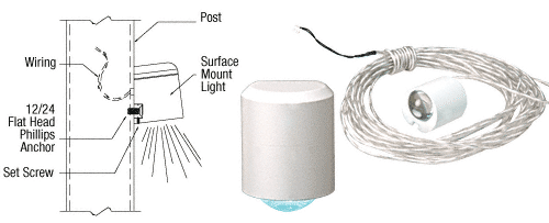 C.R. Laurence CRL Post Mounted LED Light | LED1C