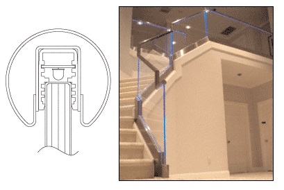 C.R. Laurence CRL 72&quot; LED Rail Insert Only | LEDCR6