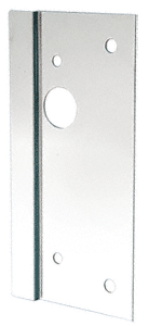 C.R. Laurence CRL Polished Stainless Left Hand 4&quot; x 10&quot; Center Lock Latch Guard  | LG410LPS