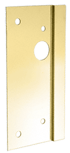 C.R. Laurence CRL Polished Brass Right Hand 4&quot; x 10&quot; Center Lock Latch Guard | LG410RPB