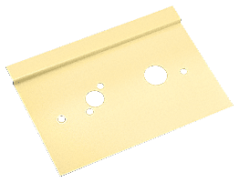 C.R. Laurence CRL Satin Brass Right Hand 6&quot; x 10&quot; Center Lock Latch Guard | LG610RSB