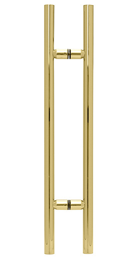 CRL Polished Brass 24&quot; Ladder Style Pull Handle | LP24BR
