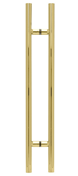CRL Polished Brass 48&quot; Ladder Style Pull Handle | LP48BR