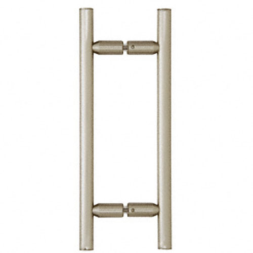 CRL Brushed Nickel 8&quot; Ladder Style Back-to-Back Pull Handles | LP8X8BN