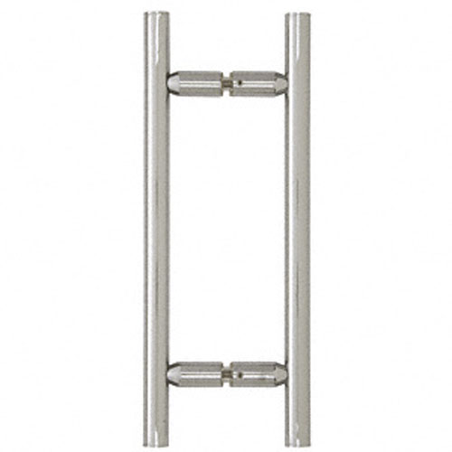 CRL Polished Chrome 8&quot; Ladder Style Back-to-Back Pull Handles | LP8X8CH