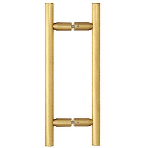 CRL Satin Brass 8&quot; Ladder Style Back-to-Back Pull Handles | LP8X8SB