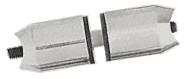 C.R. Laurence CRL Brushed Stainless Mid-Post for Extra Length Ladder Style Pulls | LPMPBS