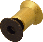 C.R. Laurence CRL Replacement L-Square Brass Nut and Screw | LSQBRNUT