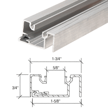 C.R. Laurence CRL Mill Glass Sash for 1/4&quot; to 3/8&quot; Glass - 254&quot; Length | M121M