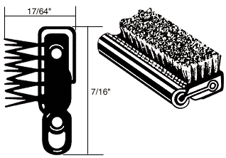 CRL-Automotive CRL Black Beaded Flexible Belt Molding for 1953-1964 Chrysler - 96 in long | M12396
