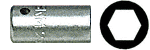 C.R. Laurence CRL 1/4&quot; Drive 5/16&quot; Screwgun Socket - Magnetic | M1P10