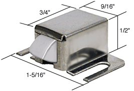 C.R. Laurence Shower Door Catch with Stainless Steel Tip and Stainless Steel Housing | M6015