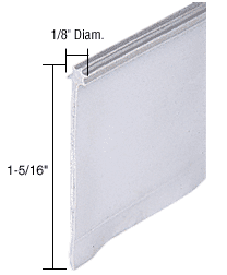 C.R. Laurence CRL Gray Shower Door &quot;Star Tip&quot; Vinyl Seal and Sweep - 36 in long | M6023