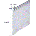 CRL Gray Shower Door "Star Tip" Vinyl Seal and Sweep - 36 in long