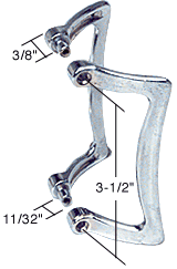 C.R. Laurence Chrome Tub Enclosure and Sliding Shower Door Handle Set | M6029