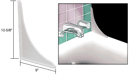 C.R. Laurence CRL Flat Profile Tub Splash Guards - Package | M6085