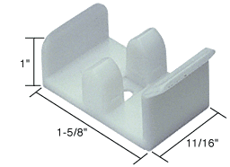 C.R. Laurence CRL 1-5/8&quot; Wide Sliding Shower Door Jamb Guide for Sterling Shower Doors - Package | M6112