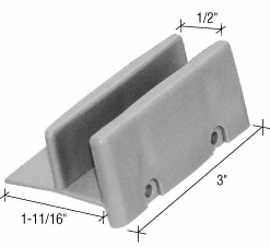 C.R. Laurence CRL 1-11/16&quot; Wide Sliding Shower Door Bottom Guide - Package | M6192