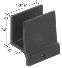 C.R. Laurence 1/2&quot; Wide Sliding Shower Door Bottom Guide  | M6209