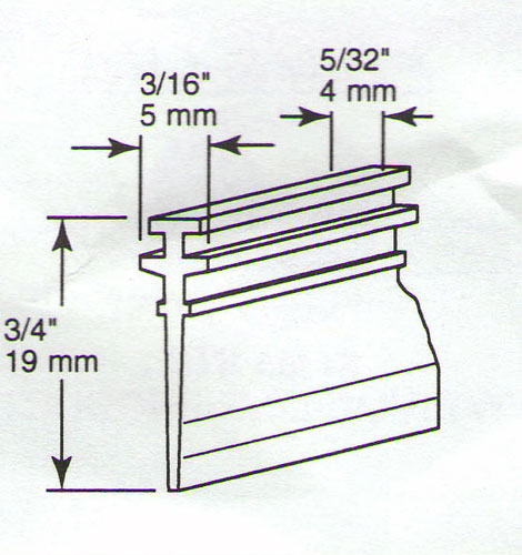 CRL Clear Shower Door Vinyl &quot;T&quot; Sweep and Seal - 36 in long  | M6228