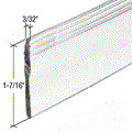 CRL Clear Heavy Gauge Shower Door Bottom Seal and Wipe - 36 in long 