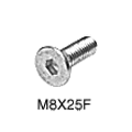 C.R. Laurence CRL Replacement Support Fin Hex Socket Flat Head Screw Pack | M8X25F