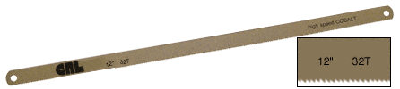 C.R. Laurence CRL 12&quot; 32 Tooth High Speed Cobalt Hacksaw Blade - Package of 10 | MB1232