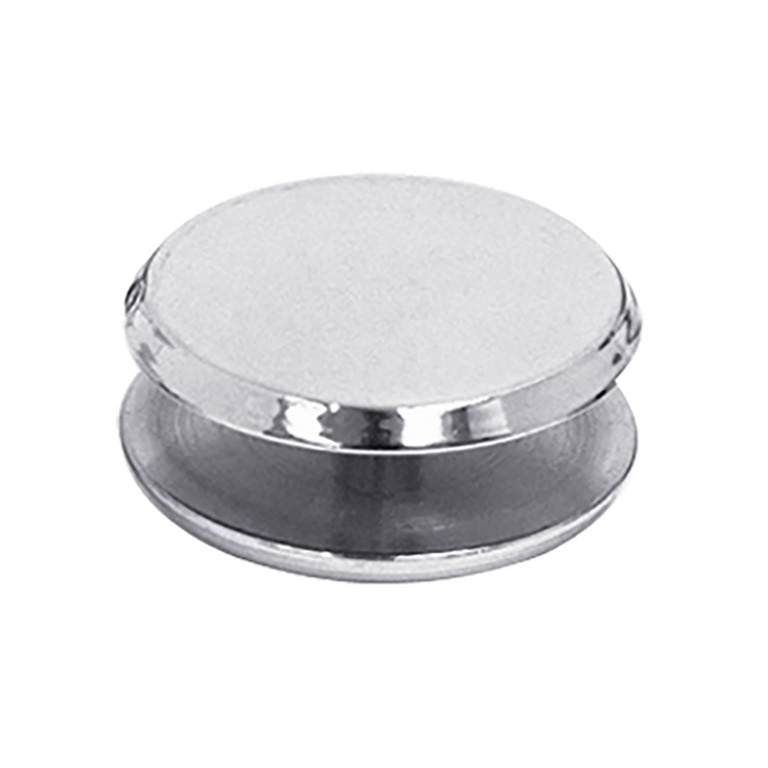 CRL Chrome Solid Brass Mini Mall Front Clamp | MC112CH