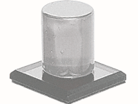 Clear Acrylic Stick-On Mirror Finger Knob | MKC1 | MKC1