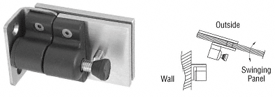 C.R. Laurence CRL Brushed Stainless Wall/Square Post Mount Gate Latch | MLSP4BS