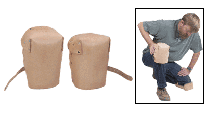 C.R. Laurence CRL Leather Knee Pads - Pair | MN309
