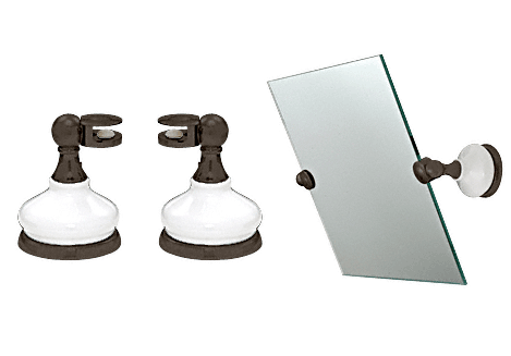 CRL Porcelain and Oil Rubbed Bronze Mirror Pivot | MP62080RB