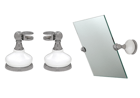 CRL Porcelain and Brushed Nickel Mirror Pivot
 | MP6208BN