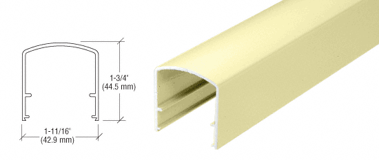 C.R. Laurence CRL Chromate (Unfinished) 200, 300, 350 and 400 Series 20&#39;-1&quot; Long Horizontal Mid-Rail | MR1CRM