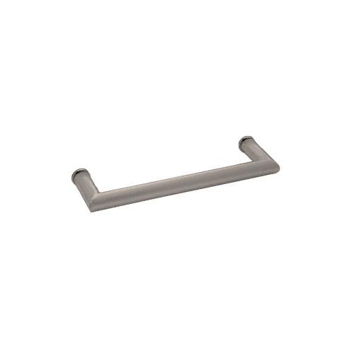 CRL Brushed Nickel 18&quot; MT Series Round Tubing Mitered Corner Single-Sided Towel Bar
 | MT18BN