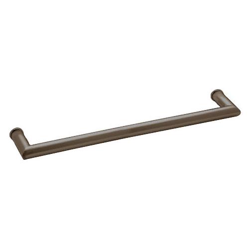 CRL Oil Rubbed Bronze 24&quot; MT Series Round Tubing Mitered Corner Single-Sided Towel Bar
 | MT240RB