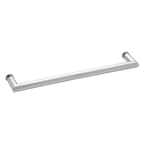 CRL Polished Chrome 24&quot; MT Series Round Tubing Mitered Corner Single-Sided Towel Bar
 | MT24CH