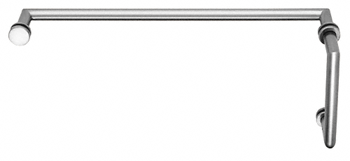 CRL Polished Chrome MT Series Combination 6&quot; Pull Handle 24&quot; Towel Bar
 | MT6X24CH