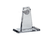 Mirart Acrylic Mirror Self Stick Bracket Only for 1&quot; Dia. Acrylic Towel Bar  | BEE4MSS