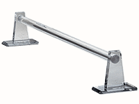 Mirart 18&quot; Long 1&quot; Dia. Acrylic Mirror Towel Bar with Self-Stick Back Plate  | BE418MSS