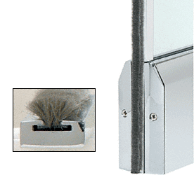 C.R. Laurence CRL Polished Stainless Finish Weatherstrip Kits With Aluminum Channel for 4&quot; Tapered Rails | MTW12PS
