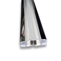 Gordon Glass&#174; Universal 180 Degree Shower Door Magnetic Seal with Chrome Trim Accent for 3/16" and 1/4" Glass Frameless Shower Doors  - 73" Long - Set