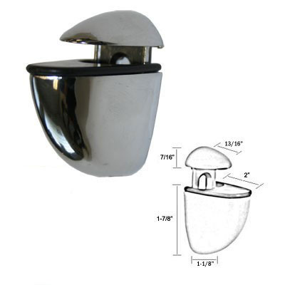 Chrome Adjustable Glass Shelf Bracket | Adjustable Wood Shelf Bracket | GG110513