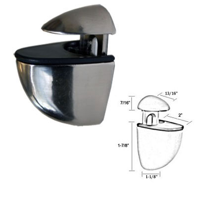 Brushed Stanless Adjustable Glass Shelf Bracket | Adjustable Wood Shelf Bracket | GG110515