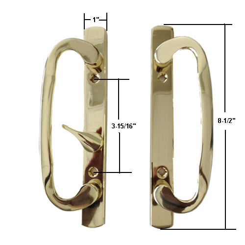 Sliding Glass Patio Door Hardware: Mortise Locks, Handles Sets, Pulls | 13245BP