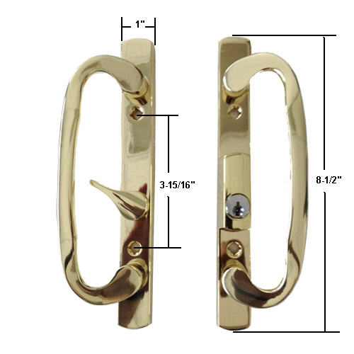 Sliding Glass Patio Door Hardware: Mortise Locks, Handles Sets, Pulls | 13245BPK