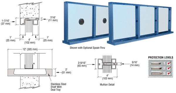 C.R. Laurence CRL Kynar Painted Aluminum Narrow Inset Frame Multi-Lite Special Window | N1SWK