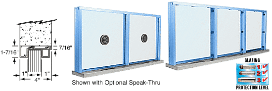 C.R. Laurence CRL Painted (Specify) Aluminum Narrow Inset Frame Multi-Lite Special Window | N1SWP
