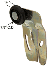C.R. Laurence CRL 7/8&quot; Nylon Front Wardrobe Roller for Cox | N6504