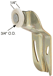 C.R. Laurence CRL 3/4&quot; Nylon Back Wardrobe Roller for Cox | N6509